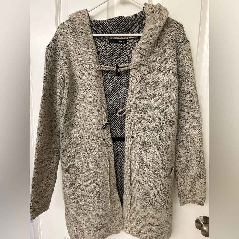 On Blue cardigan hooded